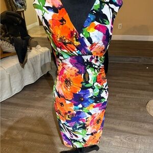 Ralph Lauren Vibrant Floral Midi Dress